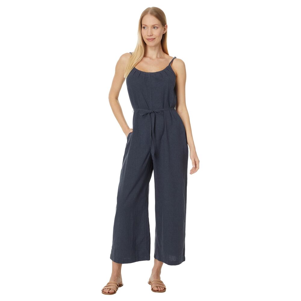 Toad&Co Taj Hemp Strappy Jumpsuit True Navy SM